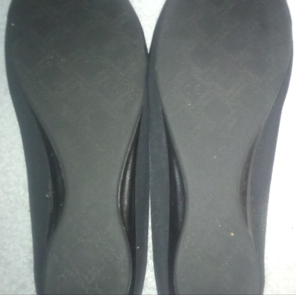 Vionic Powell Slip-On Black Stretch Fabric Low Wedge Heel Shoe. - Picture 6 of 7